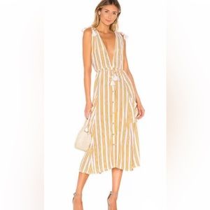 Faithfull the brand striped maxi dress